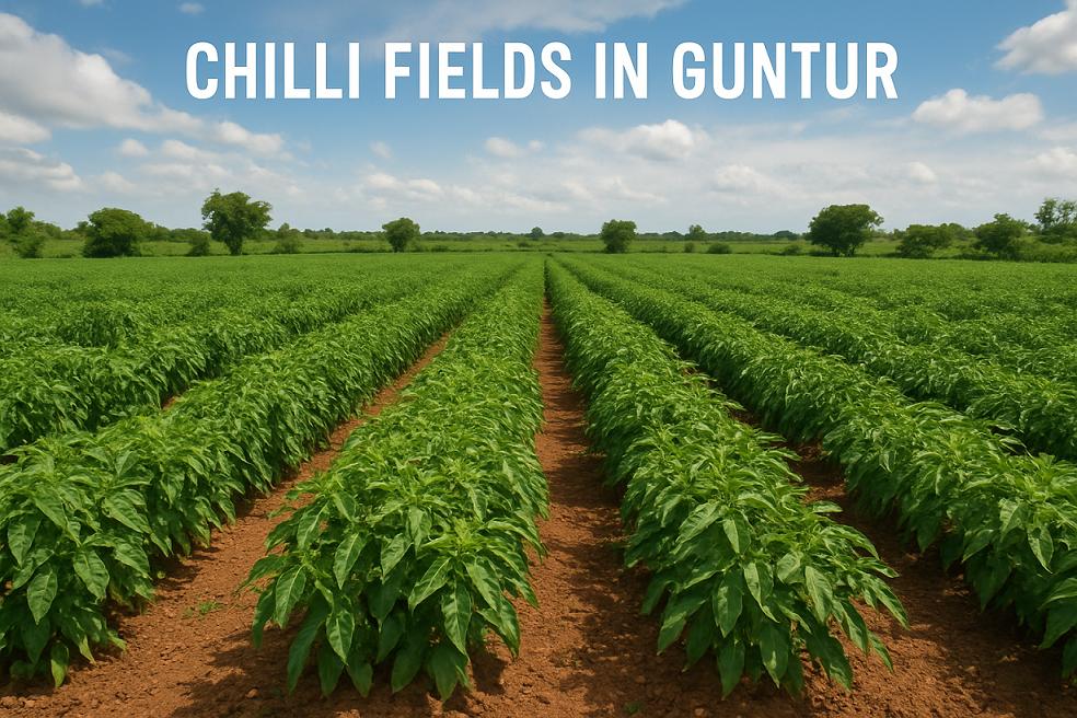 Chilli fields in Guntur