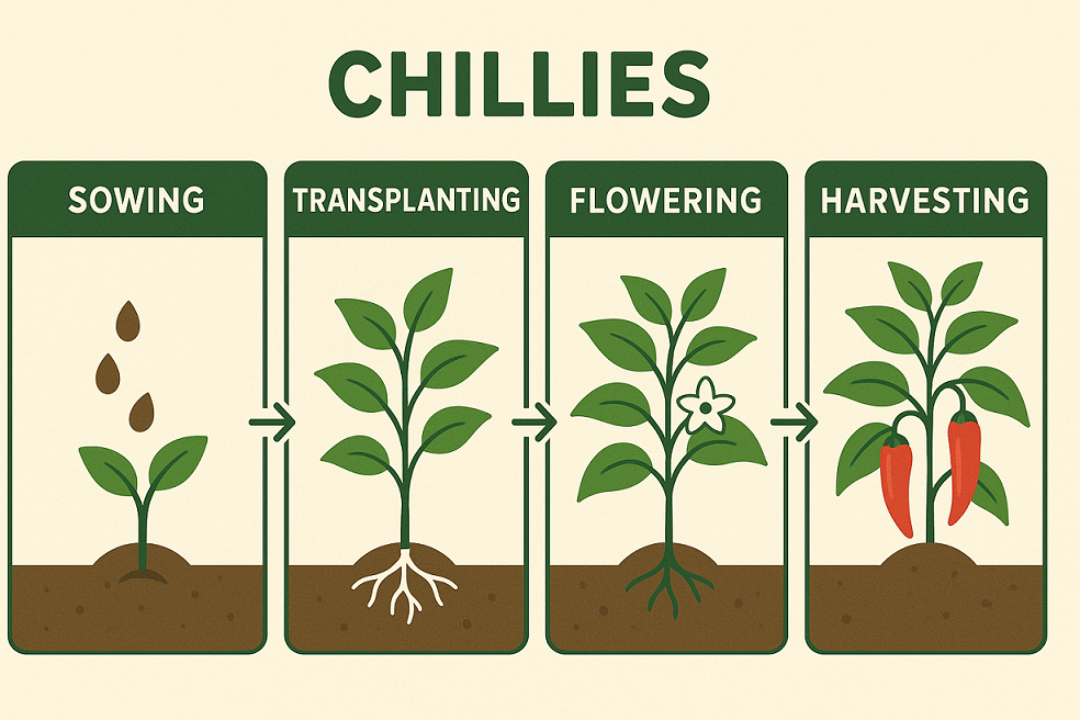 Chillies plantation